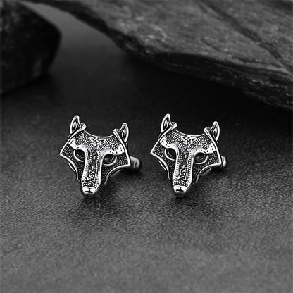 Norse Viking Celtic Wolf Cufflinks For Men