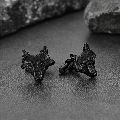 Norse Viking Celtic Wolf Cufflinks For Men