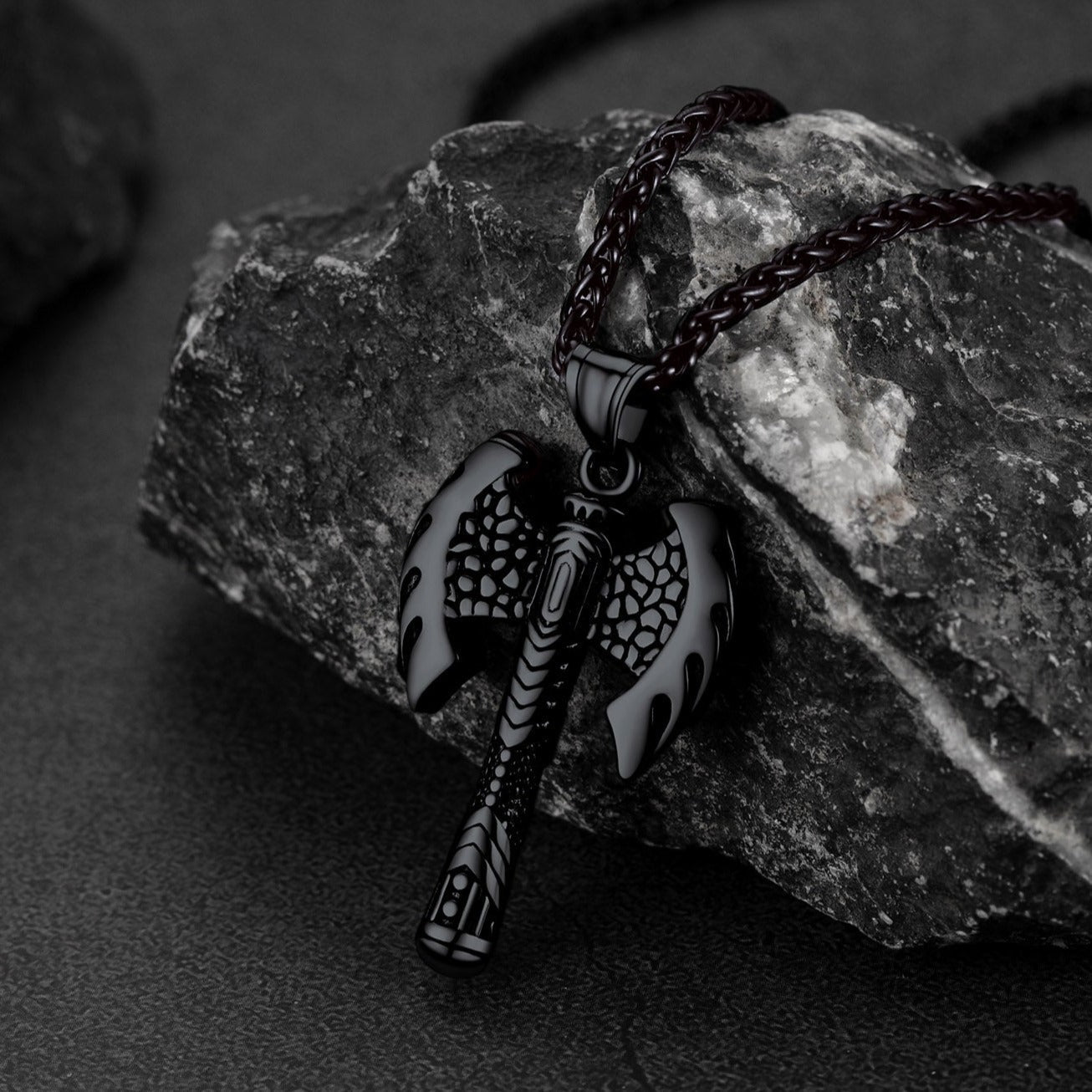 Norse Viking Solid Axe of Perun Necklace Amulet