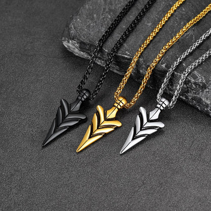 Vintage Spear Arrowhead Necklace Pendant For Men