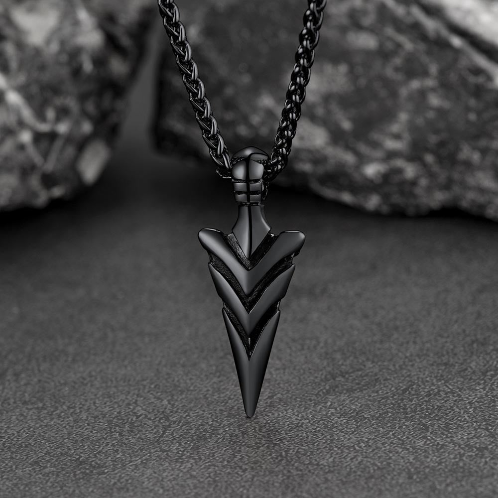 Vintage Spear Arrowhead Necklace Pendant For Men