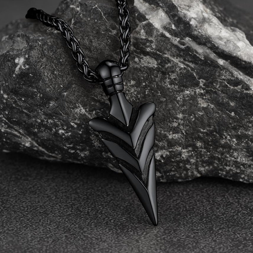 Vintage Spear Arrowhead Necklace Pendant For Men