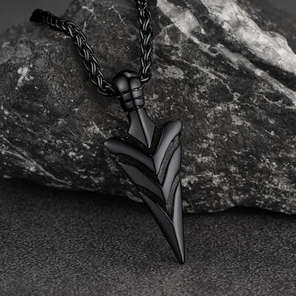 Vintage Spear Arrowhead Necklace Pendant For Men
