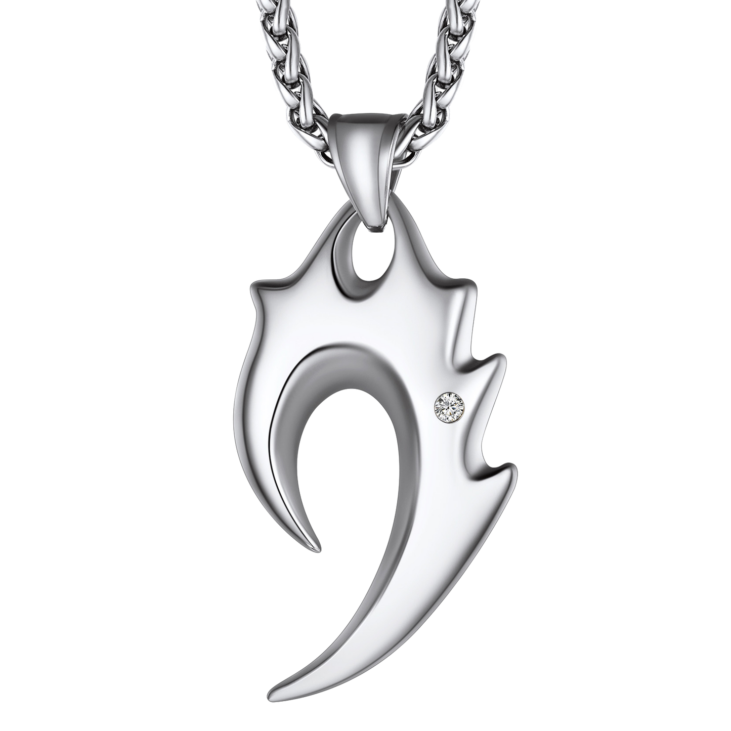 Spear Wolf Teeth Pendant Necklace for Men
