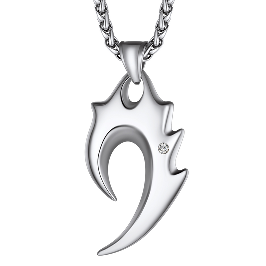 Spear Wolf Teeth Pendant Necklace for Men