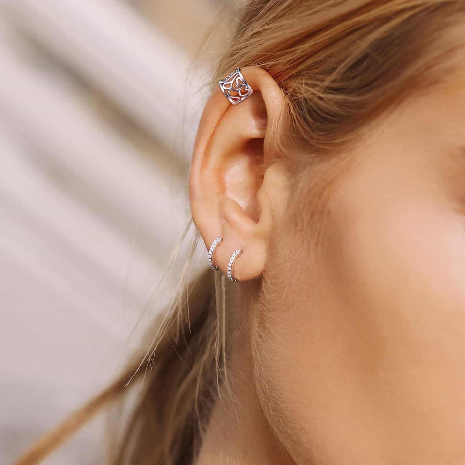 Celtic Knot 925 Sterling Silver Cartilage Ear Cuff