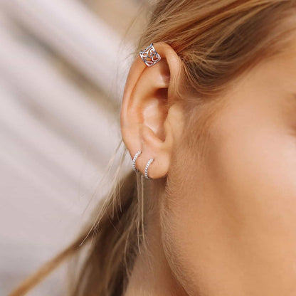 Celtic Knot 925 Sterling Silver Cartilage Ear Cuff