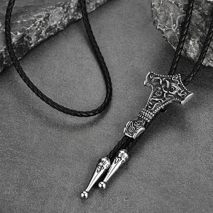 Viking Thor's Hammer Bolo Ties for Men Women