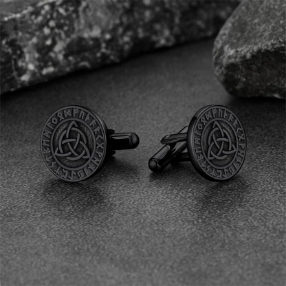 Nordic Viking Rune Celtic Knot Cufflinks for Men