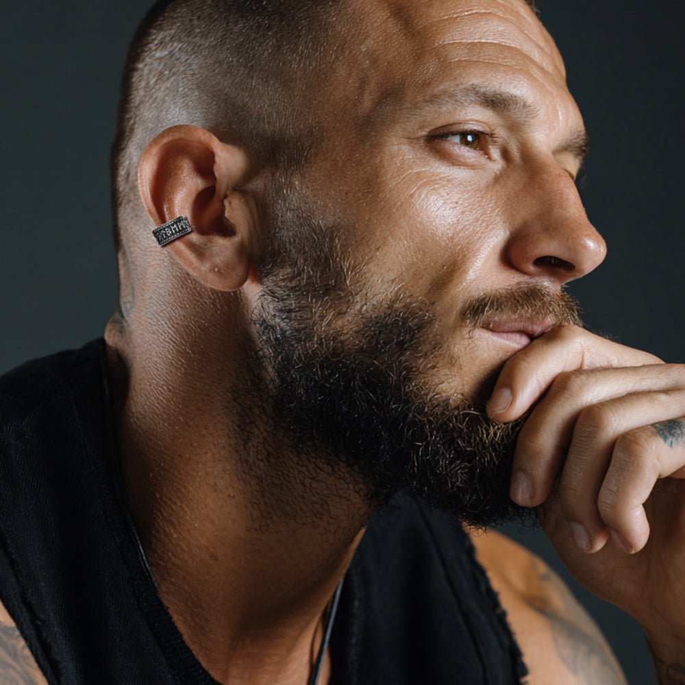 Viking Runes Ear Cuff Clip-On Earrings for Men Women