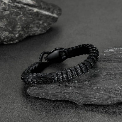 Viking Snake Jörmungandr Bracelet Stainless Steel Bangle Bracelet
