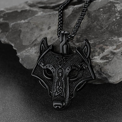 Norse Viking Celtic Wolf Necklace Amulet Jewelry For Men