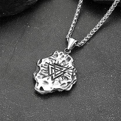 Viking Compass Guiding Pendant Necklace for Men