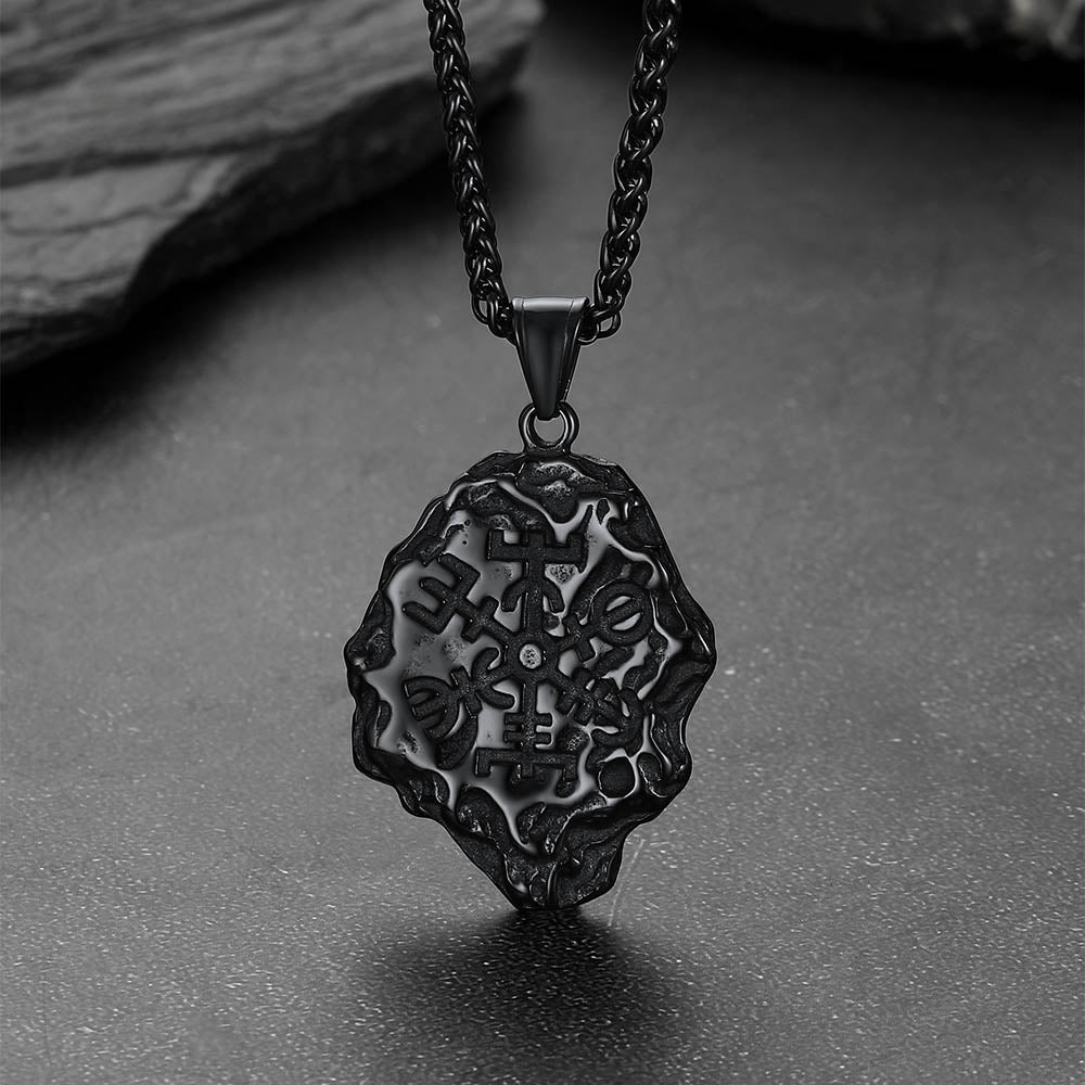 Viking Compass Guiding Pendant Necklace for Men