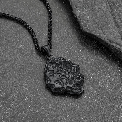 Viking Compass Guiding Pendant Necklace for Men