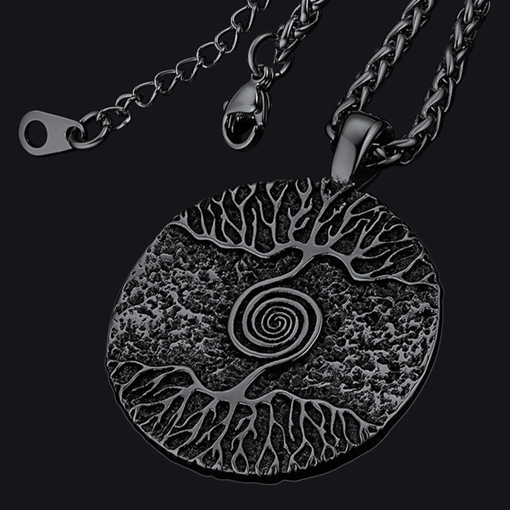 Viking Tree of Life Pendant Necklace for Men
