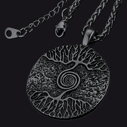 Viking Tree of Life Pendant Necklace for Men
