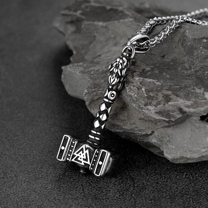 Thor's Hammer Mjolnir Necklace Viking Charm For Men