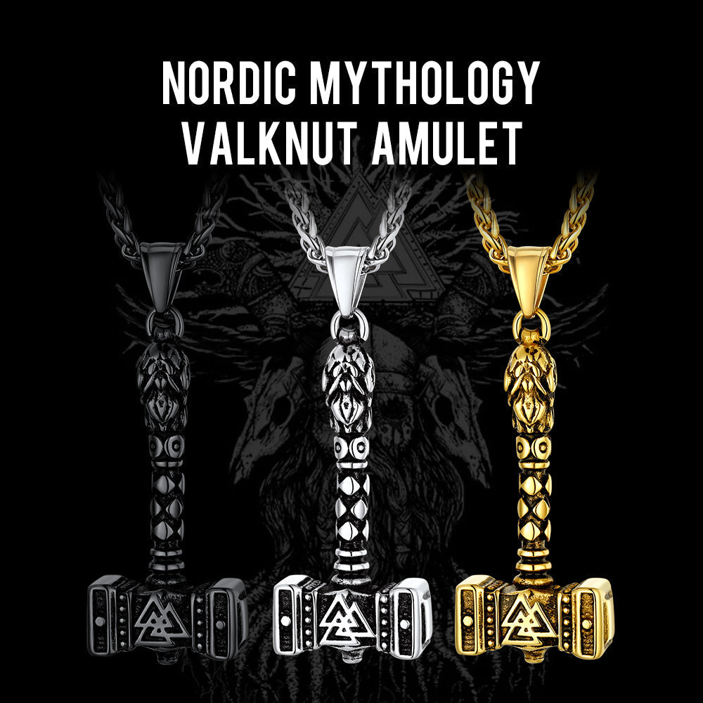 Thor's Hammer Mjolnir Necklace Viking Charm For Men