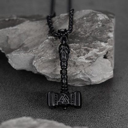Thor's Hammer Mjolnir Necklace Viking Charm For Men