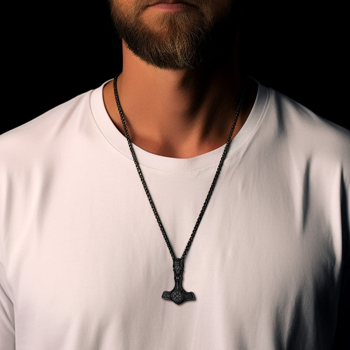 Viking Thor's Hammer Mjolnir Necklace Pendant For Men