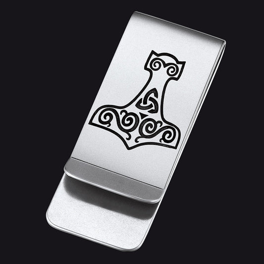 Viking Thor's Hammer Money Clip Classic Slim Wallets