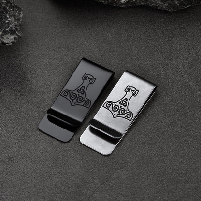 Viking Thor's Hammer Money Clip Classic Slim Wallets