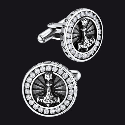 Viking Thor's Hammer Cufflinks for Men