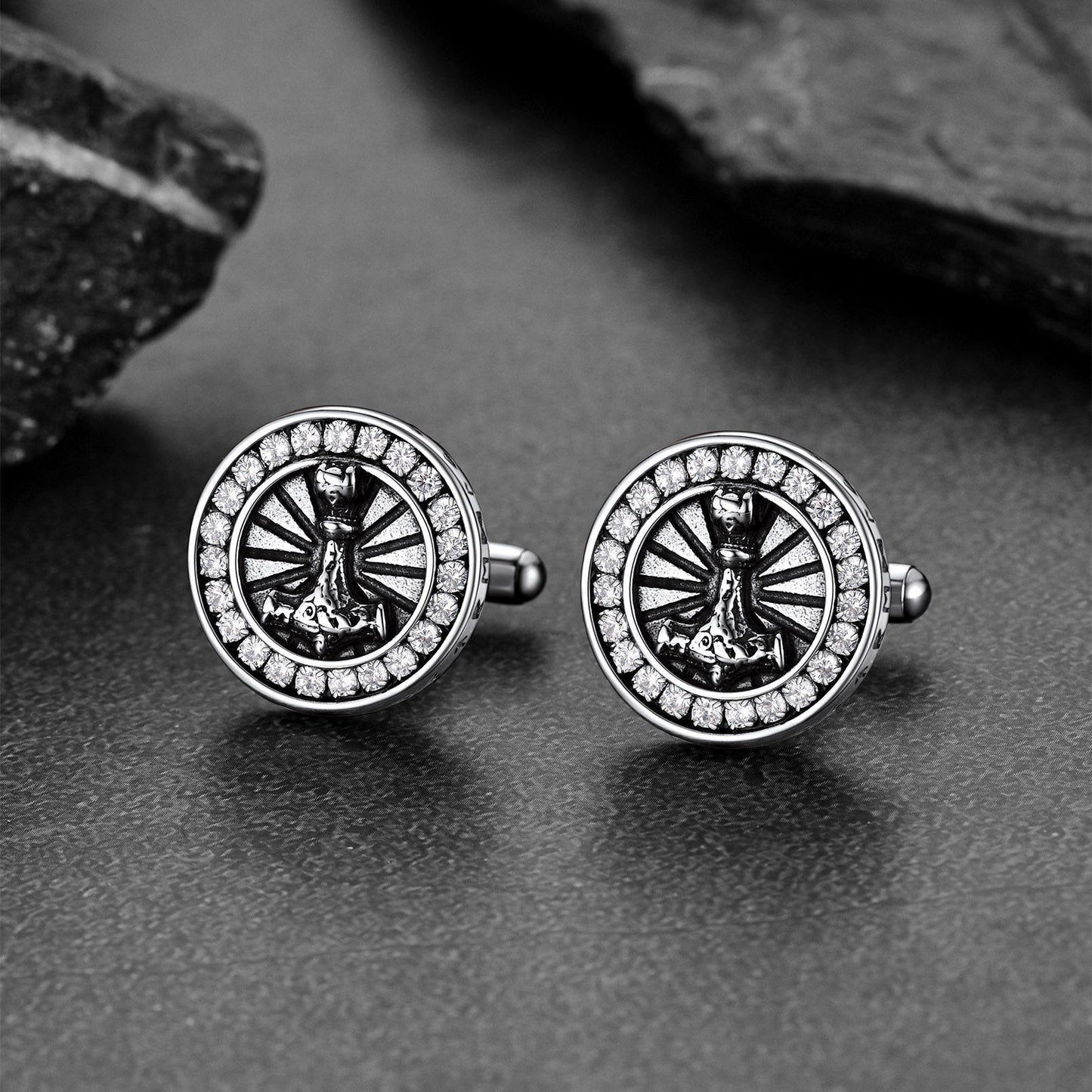 Viking Thor's Hammer Cufflinks for Men