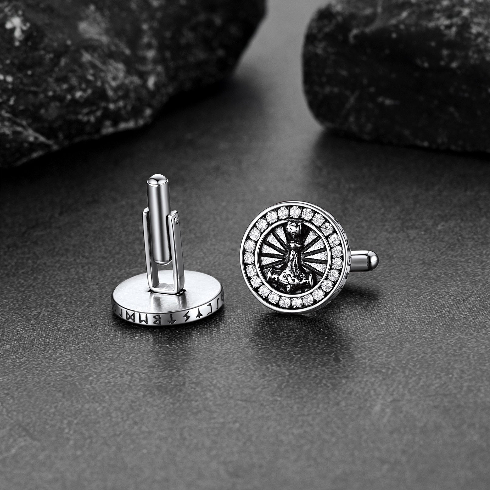 Viking Thor's Hammer Cufflinks for Men
