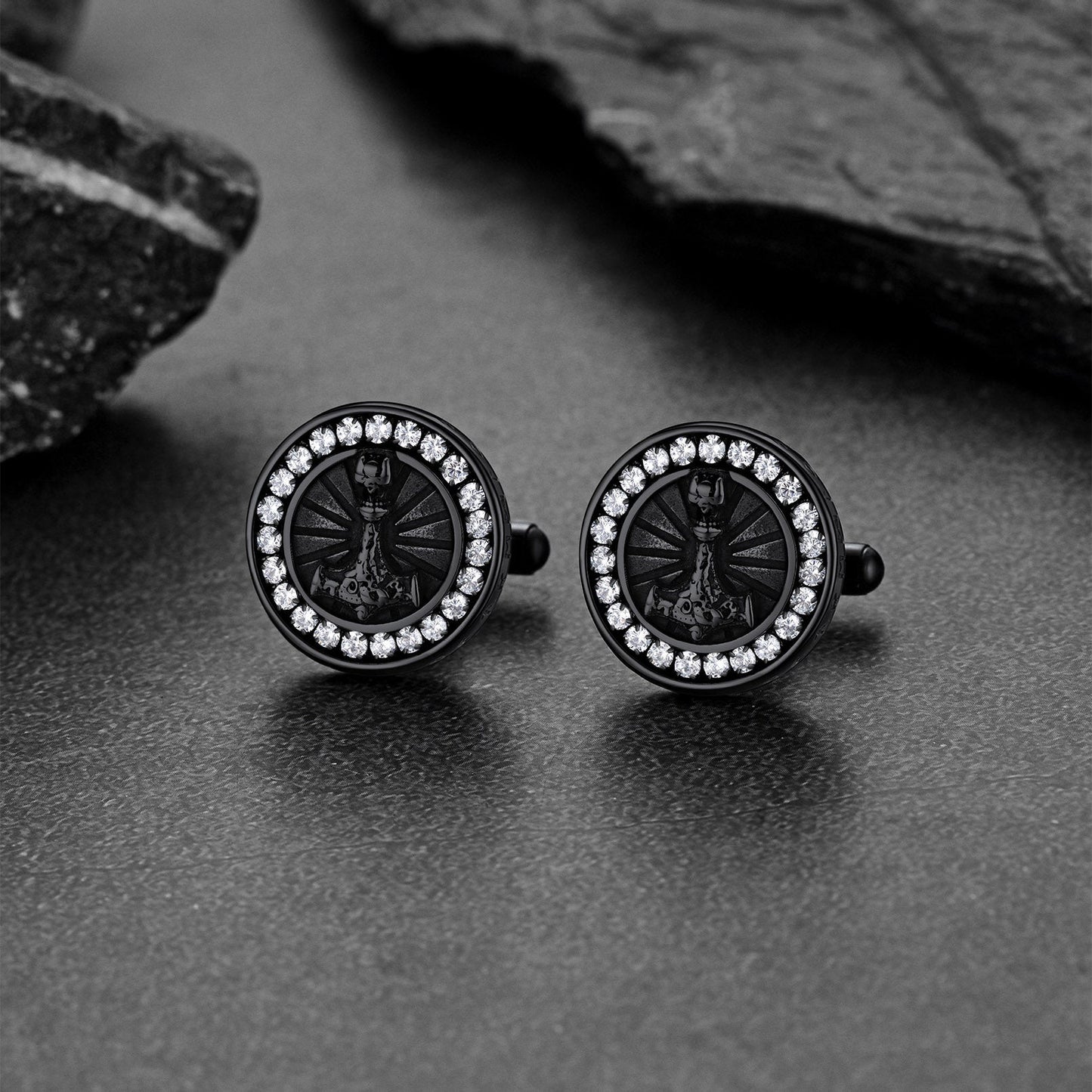 Viking Thor's Hammer Cufflinks for Men