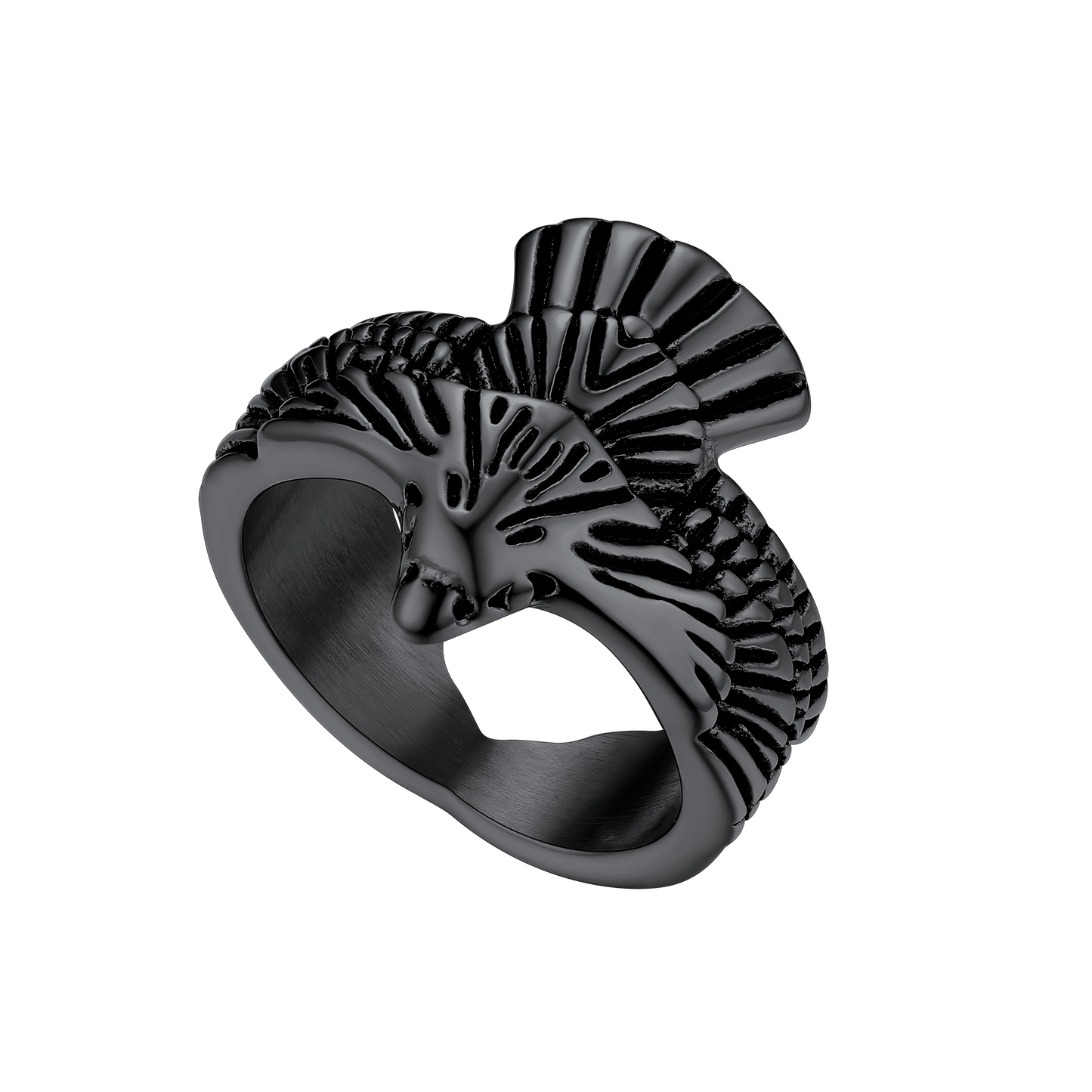 Vintage Hawk Open Adjustable Ring for Men