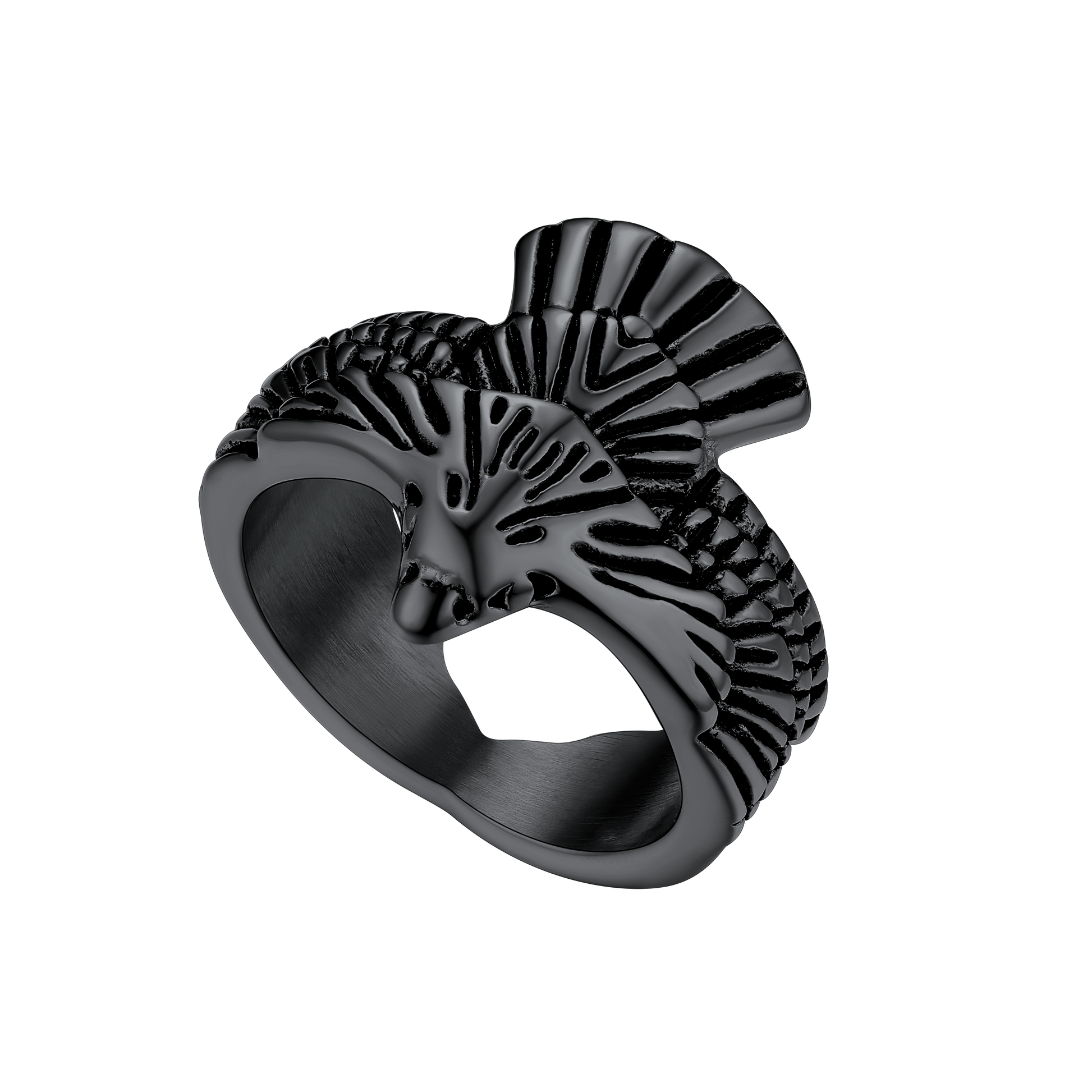 Vintage Hawk Open Adjustable Ring for Men