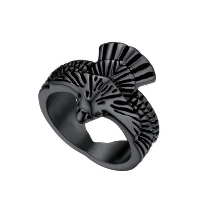 Vintage Hawk Open Adjustable Ring for Men