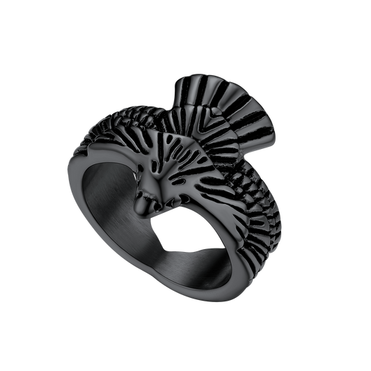 Vintage Hawk Open Adjustable Ring for Men