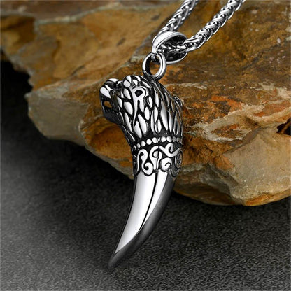 Viking Wolf Tooth Necklace For Men