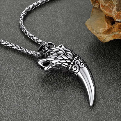 Viking Wolf Tooth Necklace For Men