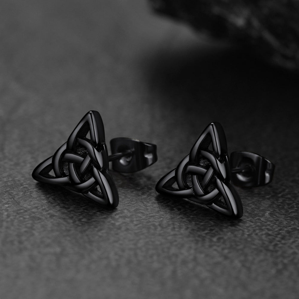 Celtic Knot Stud Earrings For Men