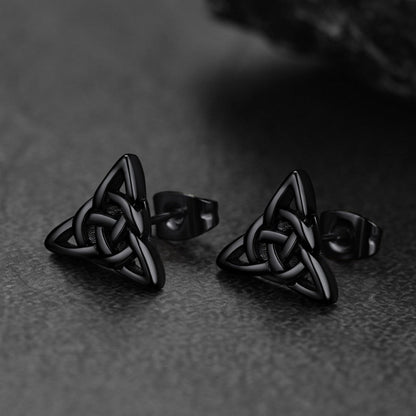 Celtic Knot Stud Earrings For Men