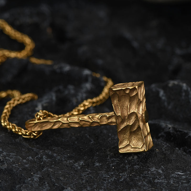 Viking Mjolnir Thor's Hammer Necklace For Men