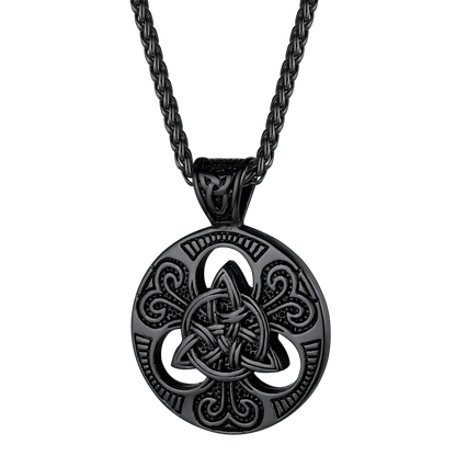 Vintage Celtic  Knot Necklace Amulet Pendant for Men
