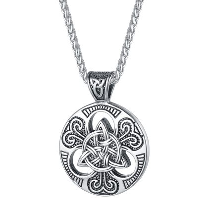 Vintage Celtic  Knot Necklace Amulet Pendant for Men