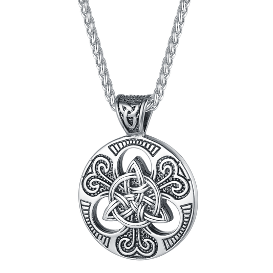 Vintage Celtic  Knot Necklace Amulet Pendant for Men