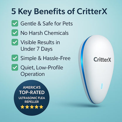 CritterX™ 2025 Advanced Pest Repeller - Eliminate Pests Permanently
