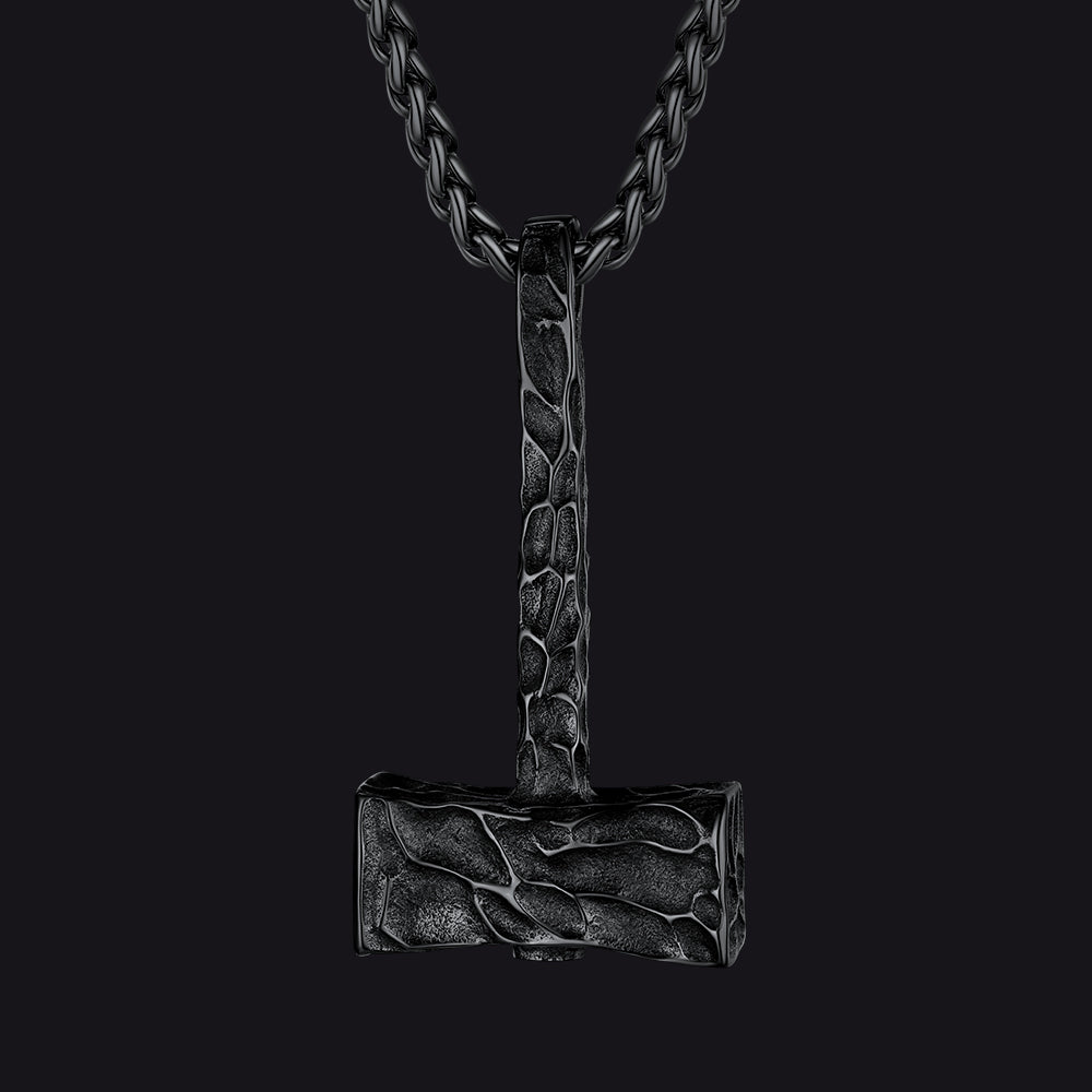 Viking Mjolnir Thor's Hammer Necklace For Men