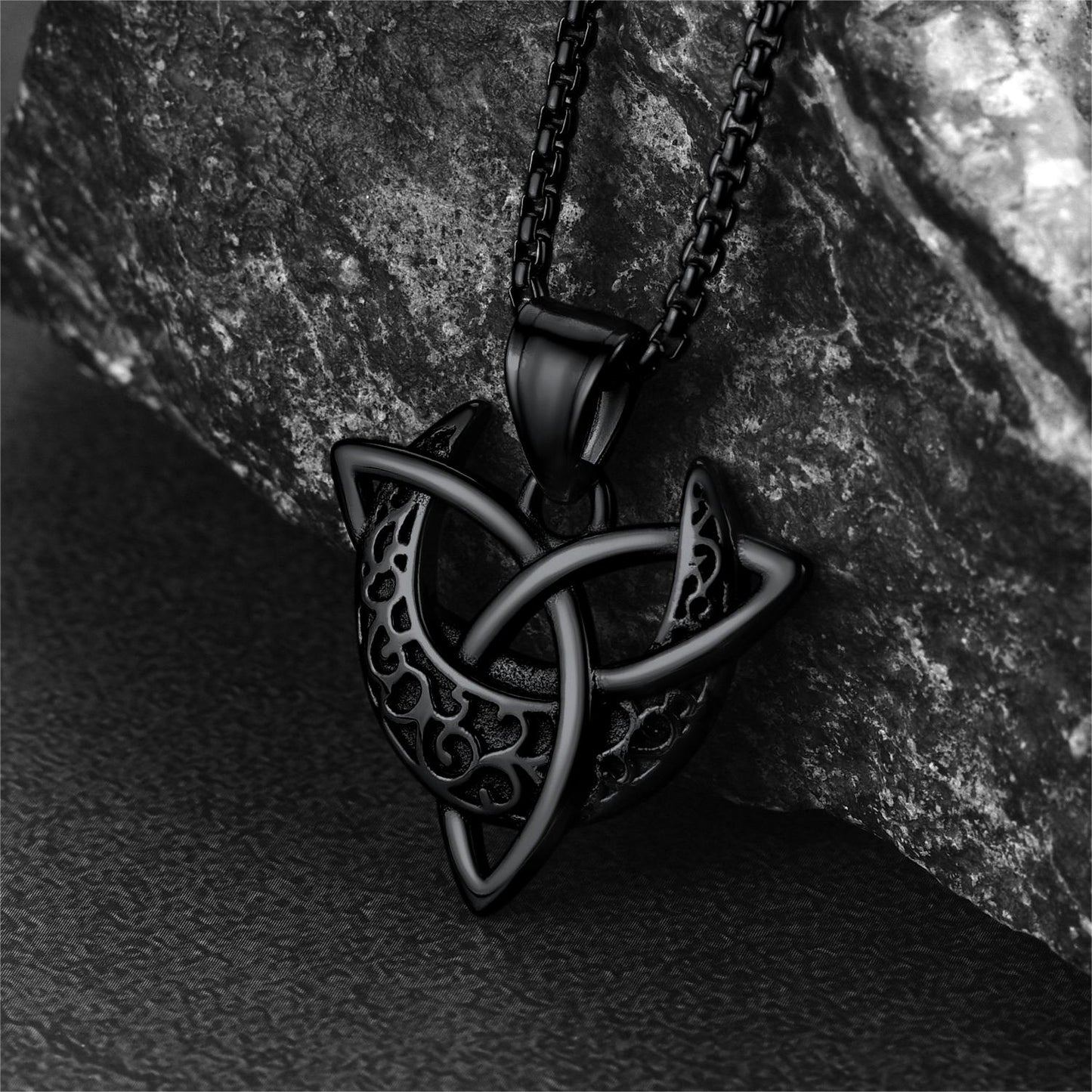 Celtic  Knot Moon Goddess Necklace For Men