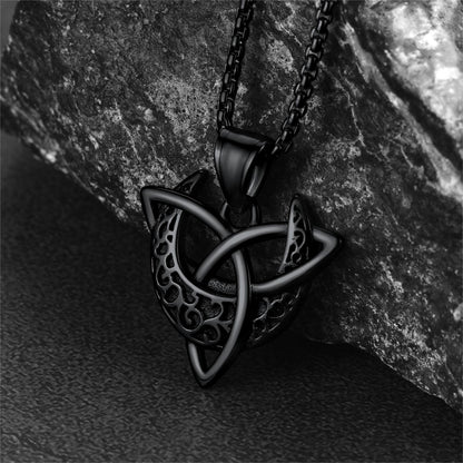 Celtic  Knot Moon Goddess Necklace For Men
