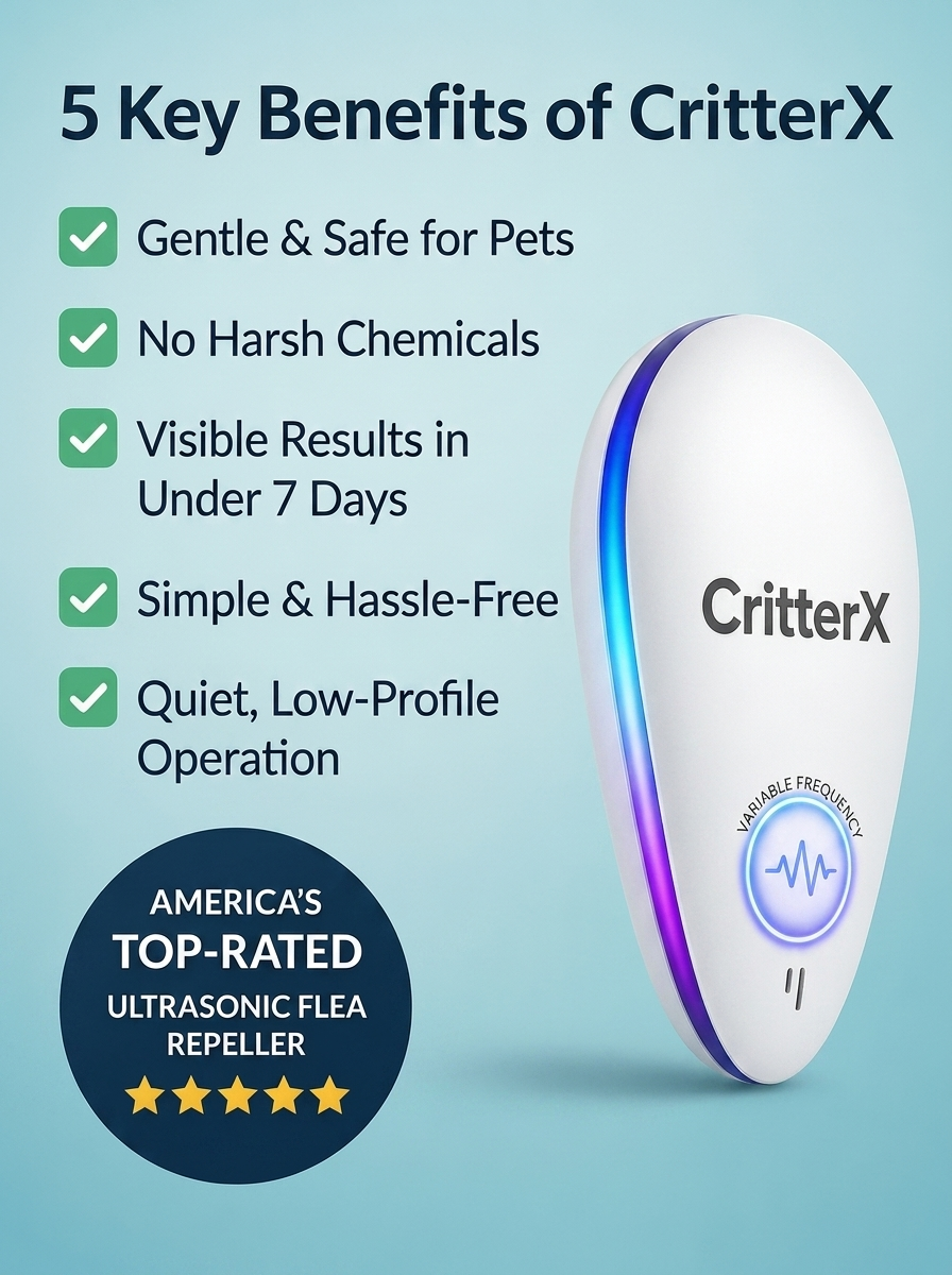 CritterX Pro Advanced Pest Repeller - Eliminate Pests Permanently