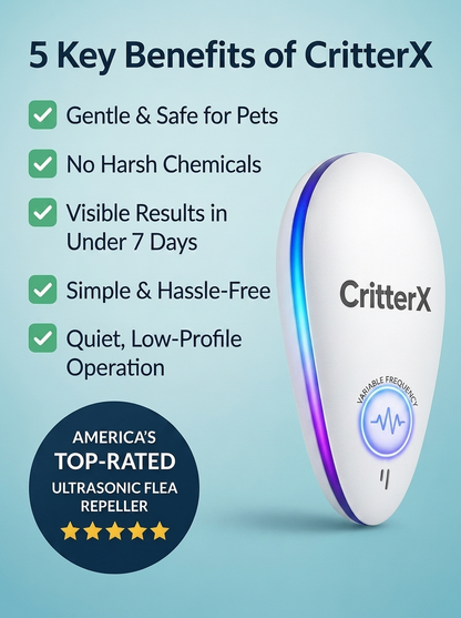 CritterX Pro Advanced Pest Repeller - Eliminate Pests Permanently