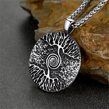 Viking Tree of Life Pendant Necklace for Men